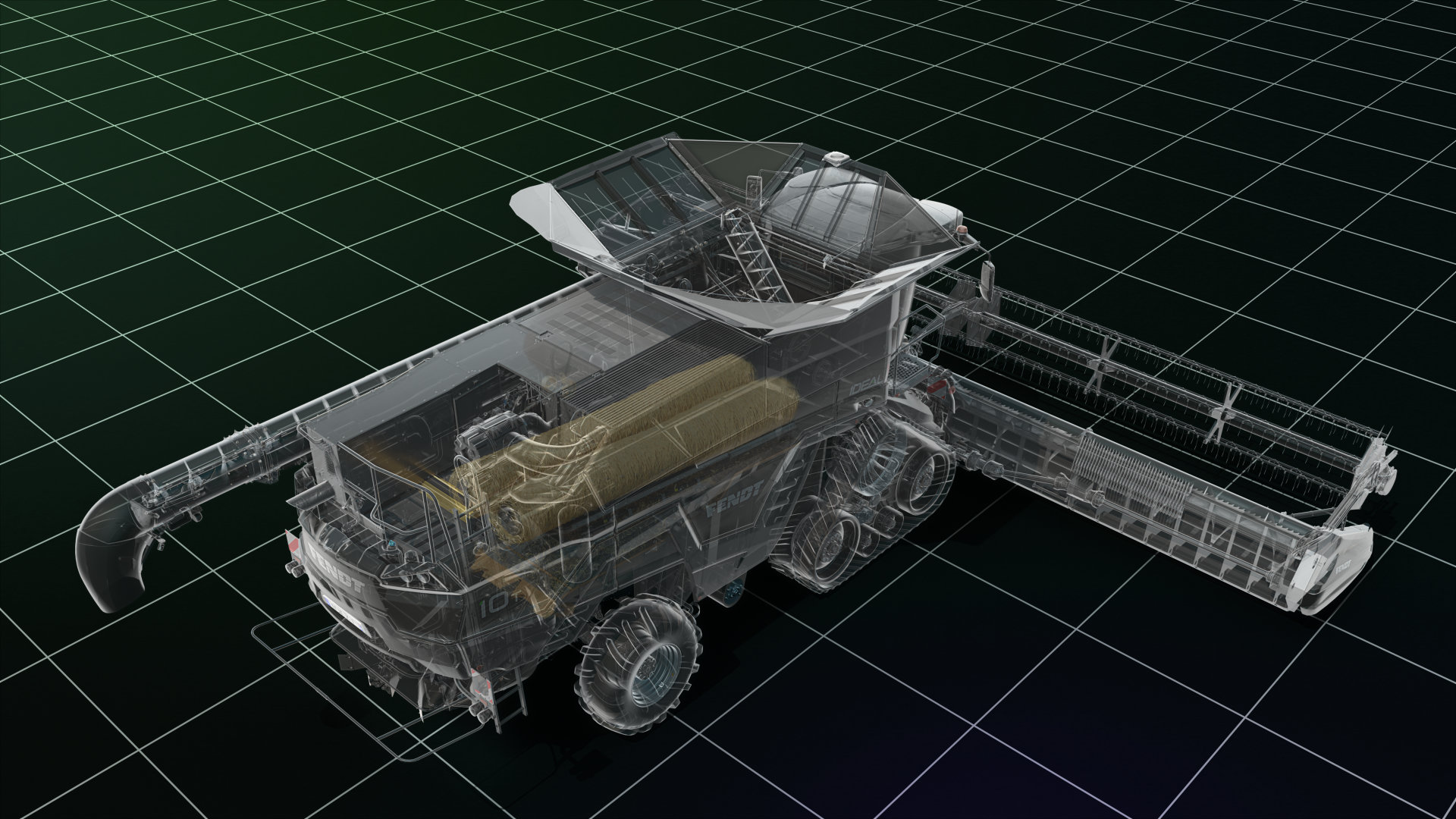 Digital tower with smoke