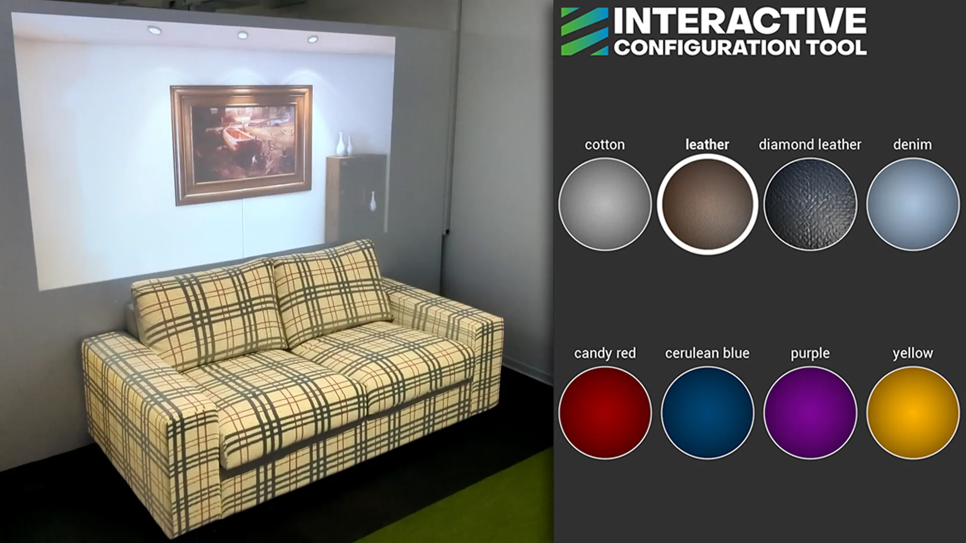 Interactive installation with responsive multimedia content